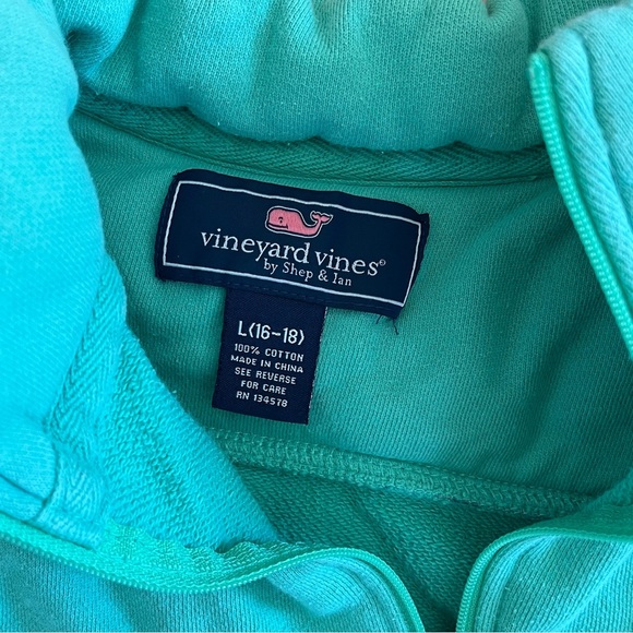 Vineyard Vines Quarter Zip Pull Over Sweatshirt Size Large 16-18 - Picture 10 of 11